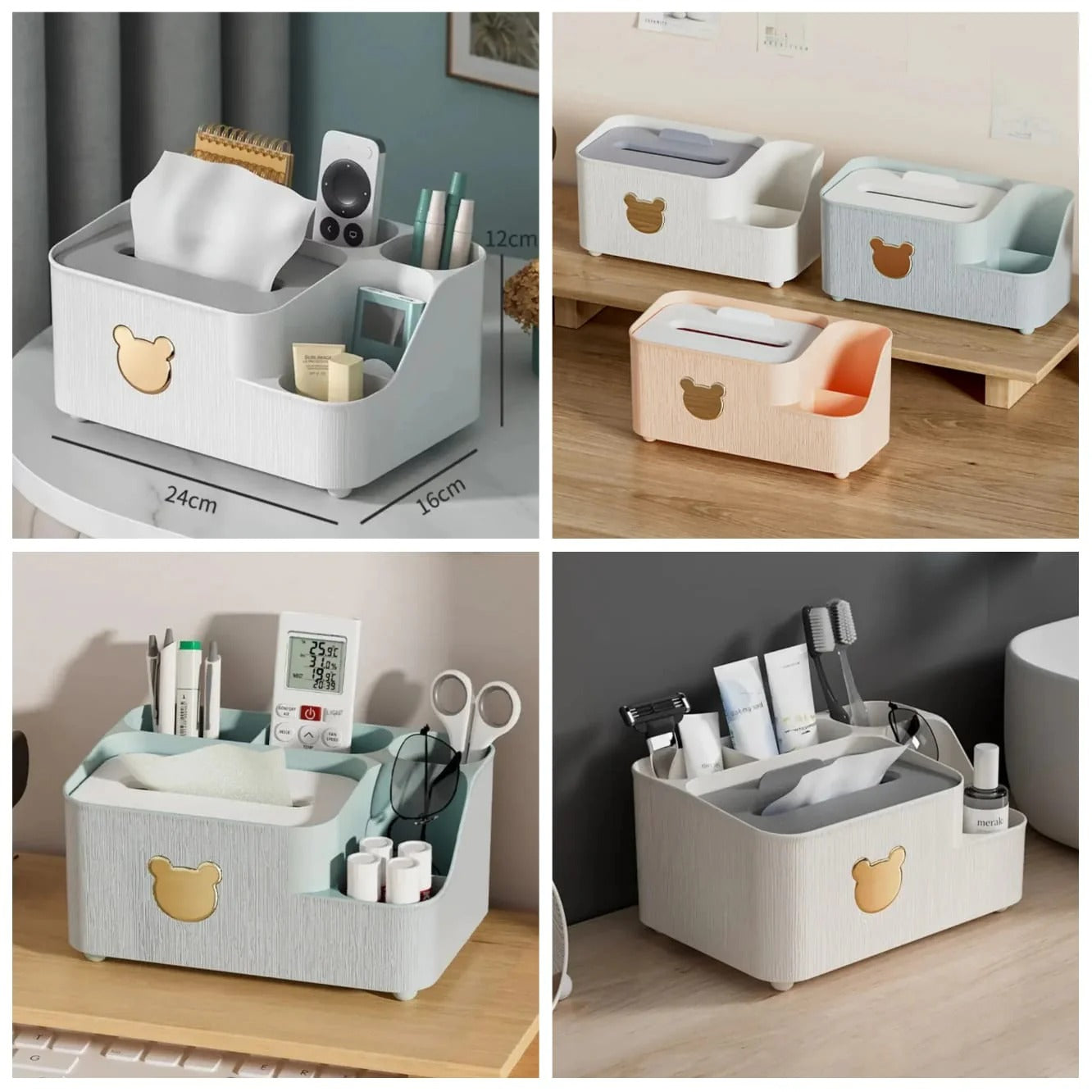 High Quality Tissue Holder And Desktop Organizer