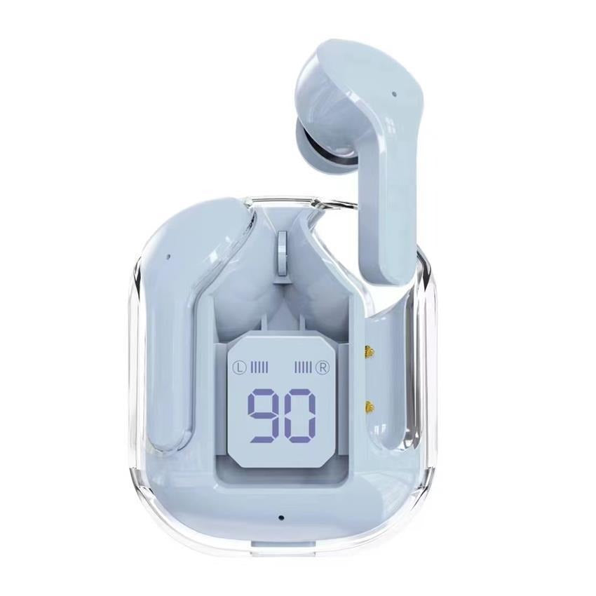Air31 Wireless Headphones LED Power Digital Display Stereo Sound Bluetooth-compatible 5.3 Transparent Earphones for Sports Working